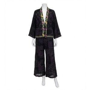 NEW JOHNNY WAS nera kimono in black